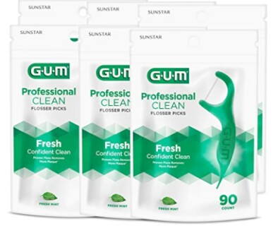 GUM - 70942302395 Professional Clean Flossers