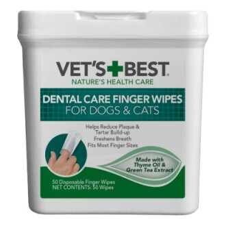 Vet's Best Dental Care Finger Wipes